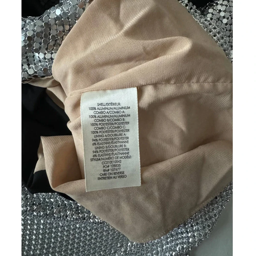 Alice + Olivia Ally Chainmail Halter Neck Dress Size 6